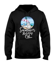 Summer holiday cat Hooded Sweatshirt tile