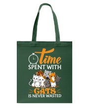 Time spent with cats Tote Bag tile
