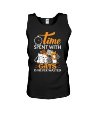 Time spent with cats Unisex Tank tile