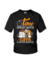 Time spent with cats Youth T-Shirt tile