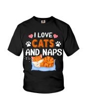 I love cats and naps Youth T-Shirt tile