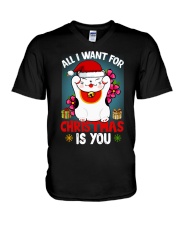 All I want for Christmas is you V-Neck T-Shirt tile