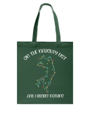 On the naughty list Tote Bag tile