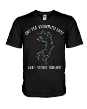 On the naughty list V-Neck T-Shirt tile