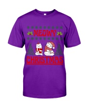 Meowy Christmas Classic T-Shirt front