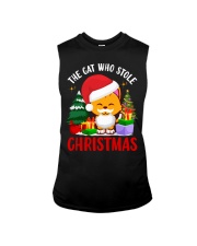 The cat who stole Christmas Sleeveless Tee tile