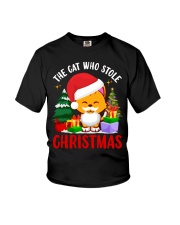 The cat who stole Christmas Youth T-Shirt tile