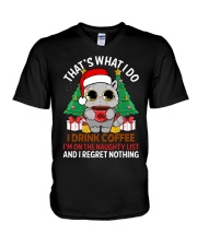That's what I do V-Neck T-Shirt tile