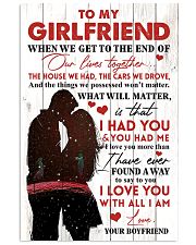 Family To My Girlfriend When We Get To The End 11x17 Poster front