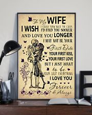 Skull To My Wife I Could Turn Back The Clock 11x17 Poster lifestyle-poster-2