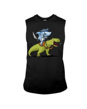 Funny Shark T-Shirts Sleeveless Tee thumbnail