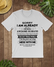 Sorry I Am Already Taken By A Freaking Awesome Classic T-Shirt lifestyle-mens-crewneck-front-18