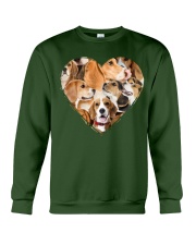 beagle heart shape full Crewneck Sweatshirt tile