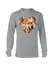 beagle heart shape full Long Sleeve Tee tile