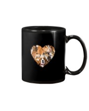 beagle heart shape full Mug tile