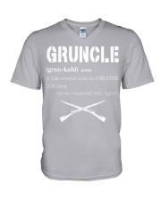 Vet gruncle V-Neck T-Shirt tile