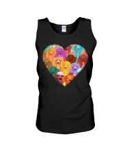 poodle heart shape Unisex Tank tile
