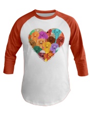poodle heart shape Baseball Tee tile