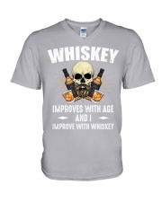Whiskey age V-Neck T-Shirt tile
