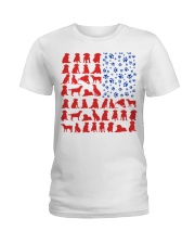 labrador flag Ladies T-Shirt front