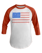 beagle flag 2 Baseball Tee tile