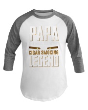 Papa cigar Baseball Tee tile