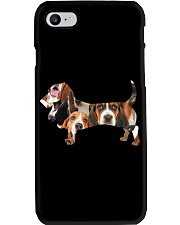 Basset Hound shape full Phone Case tile