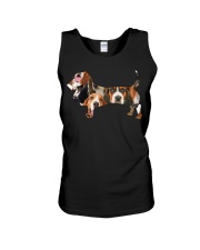 Basset Hound shape full Unisex Tank tile