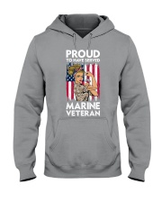 Vet proud marine Hooded Sweatshirt front