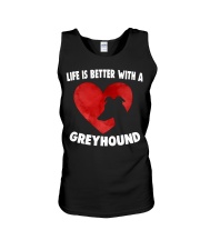 Greyhound better Unisex Tank tile