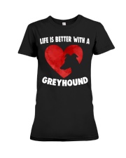 Greyhound better Premium Fit Ladies Tee tile