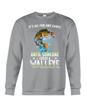 Fishing lost walleye Crewneck Sweatshirt tile