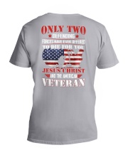 Veteran Two defending forces V-Neck T-Shirt tile