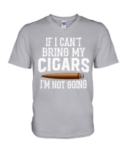 Cigar Im not going V-Neck T-Shirt tile