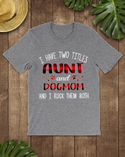 I have two titles Aunt and dog mom Classic T-Shirt lifestyle-mens-crewneck-front-18
