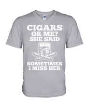 Cigars or me V-Neck T-Shirt tile