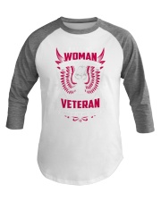 Vet strong woman Baseball Tee tile