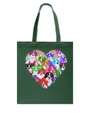border collie heart shape Tote Bag tile