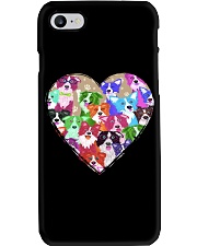 border collie heart shape Phone Case tile