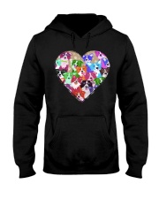 border collie heart shape Hooded Sweatshirt tile