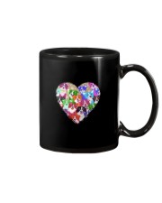 border collie heart shape Mug tile