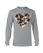 Pug heart shape full Long Sleeve Tee tile