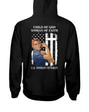 Woman Vet Hooded Sweatshirt back