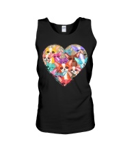 chihuahua heart shape Unisex Tank tile
