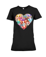 chihuahua heart shape Premium Fit Ladies Tee tile