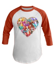 chihuahua heart shape Baseball Tee tile
