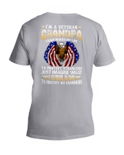 Veteran grandpa V-Neck T-Shirt tile