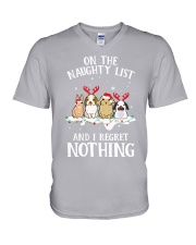 Rabbits on V-Neck T-Shirt tile