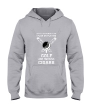 Playing Golf and Smoking Cigars Hooded Sweatshirt tile