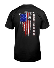 Vet flag gun Classic T-Shirt back